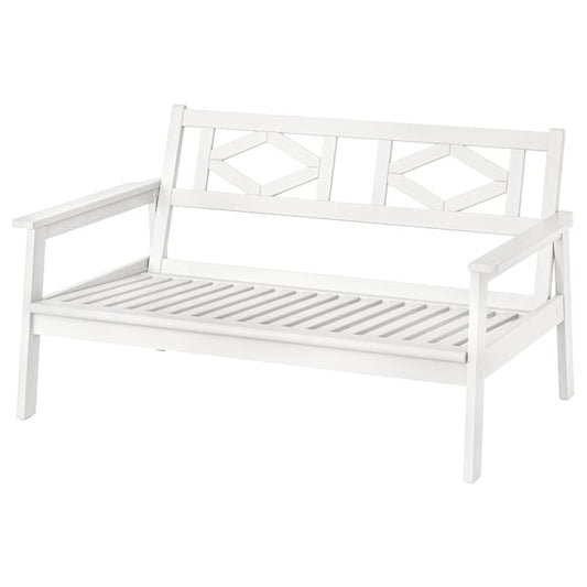 Ikea BONDHOLMEN - 2-seat sofa, outdoor, white/beige, 139x81x73 cm