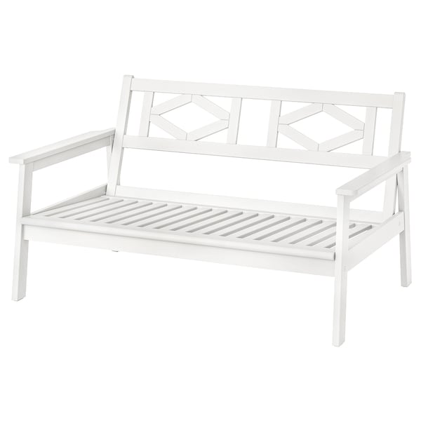 BONDHOLMEN - 2-seat sofa, outdoor, white/beige, 139x81x73 cm