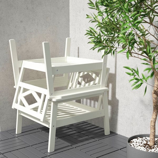 Ikea BONDHOLMEN - Armchair, outdoor, white/beige