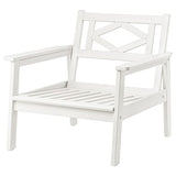 BONDHOLMEN armchair, outdoor, white/beige, 77x73x81 cm