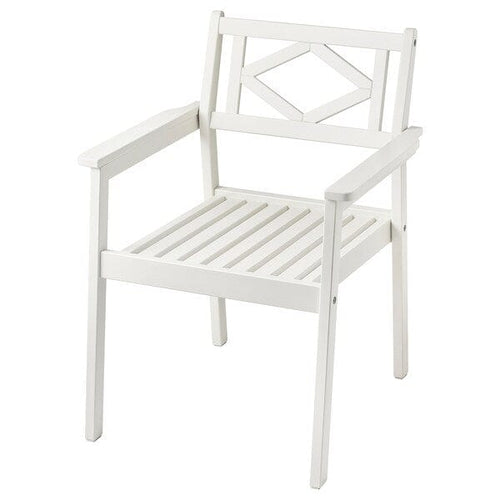 BONDHOLMEN chair with armrests, outdoor, Tested for: 110 kgWidth: 63 cmDepth: 62 cmHeight: 83 cmSeat width: 50 cmSeat depth: 54 cmSeat height: 42 cmWeight: 9 kg