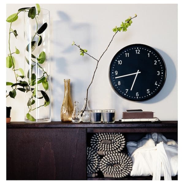 BONDIS - Wall clock, low-voltage/black, 38 cm - best price from Maltashopper.com 10543092