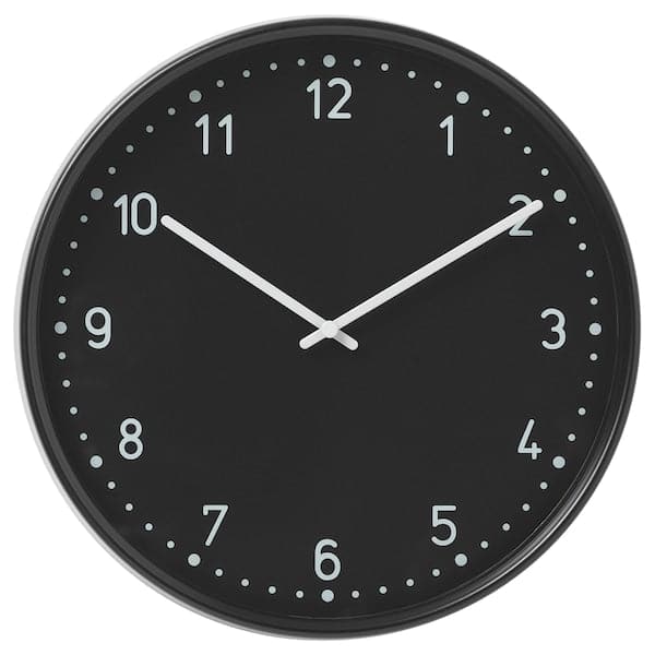 BONDIS - Wall clock, low-voltage/black, 38 cm - best price from Maltashopper.com 10543092