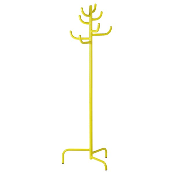 BONDSKÄRET - Hat and coat stand, yellow, 175 cm