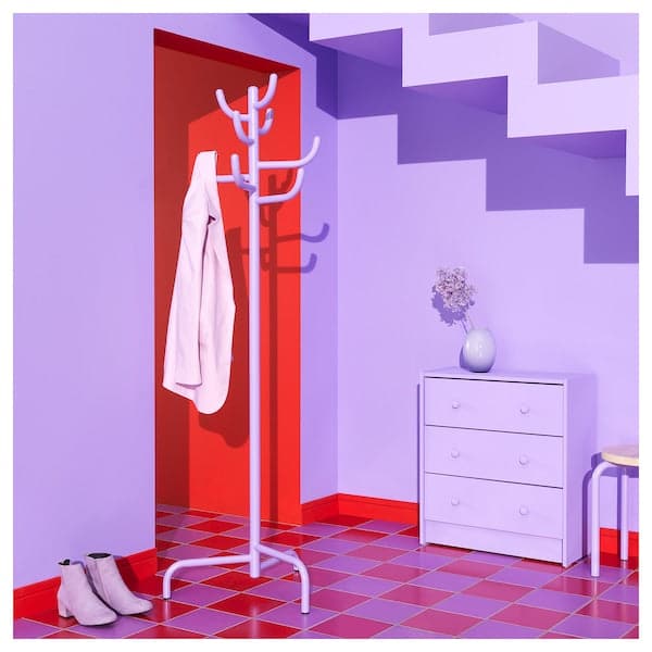 BONDSKÄRET - Hat and coat stand, lilac, 175 cm - best price from Maltashopper.com 50559024
