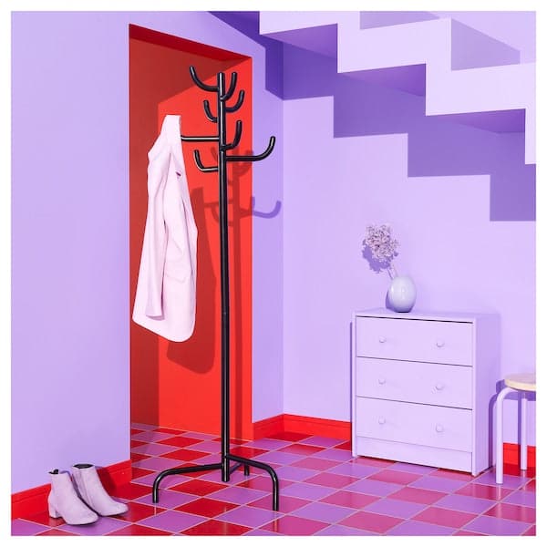 BONDSKÄRET - Hat and coat stand, black, 175 cm - best price from Maltashopper.com 70559023