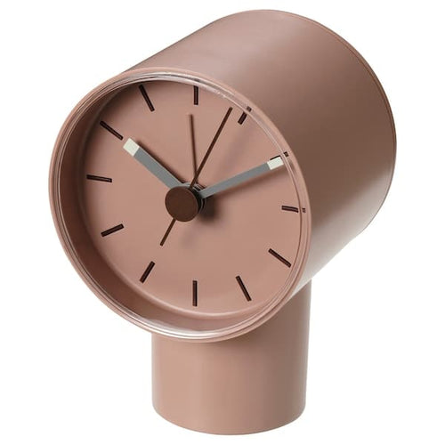 BONDTOLVAN - Alarm clock, analog/pale pink, 8x9 cm