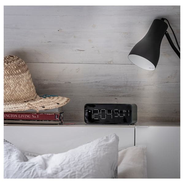 BONDTOLVAN - Alarm clock, digital/green, 20x8 cm - best price from Maltashopper.com 30486444