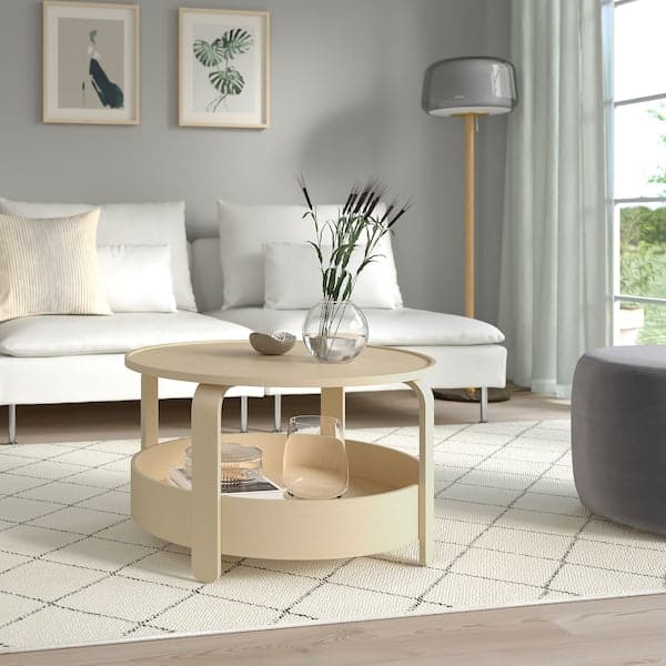 BORGEBY - Coffee table, birch veneer, 70 cm - best price from Maltashopper.com 70389356