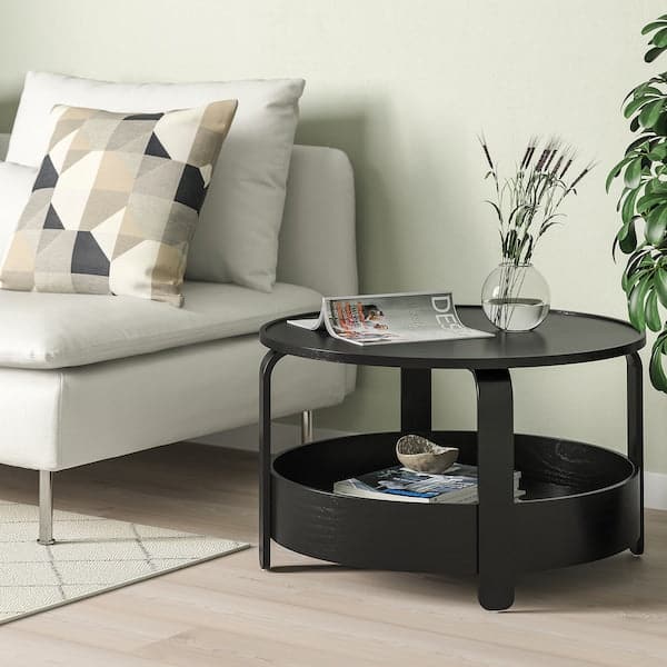BORGEBY - Coffee table, black, 70 cm - best price from Maltashopper.com 30500355