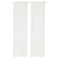 BORGHILD Thin curtains, 1 pair - white 145x300 cm , 145x300 cm - best price from Maltashopper.com 60291299