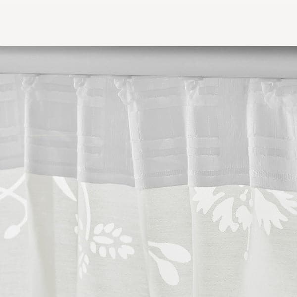 BORGHILD Thin curtains, 1 pair - white 145x300 cm , 145x300 cm - Premium Curtains & Drapes from Ikea - Just €38.99! Shop now at Maltashopper.com