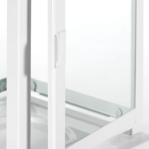 BORRBY - Lantern for block candle, in/outdoor white, 28 cm - best price from Maltashopper.com 30270142