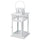 BORRBY - BORRBY Lantern for block candle, in/outdoor white, 28 cm