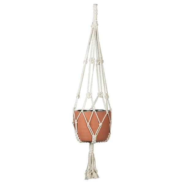 Ikea BOTANISK - Plant pot hanger, beige handmade