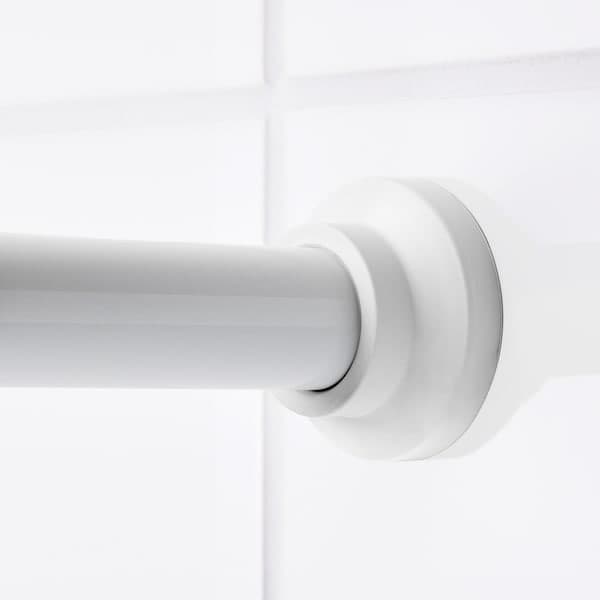 BOTAREN - Shower curtain rod, white, 120-200 cm - best price from Maltashopper.com 90314973