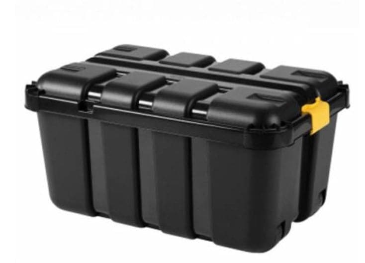 SET 3 BOX WITH LID 50LT (BLACK)