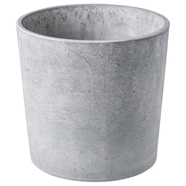 Ikea BOYSENBÄR - Plant pot, in/outdoor light grey, 19 cm