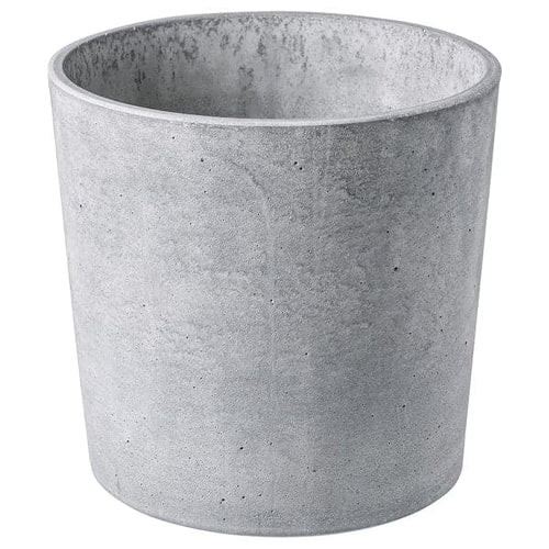 BOYSENBÄR - Plant pot, in/outdoor light grey, 19 cm