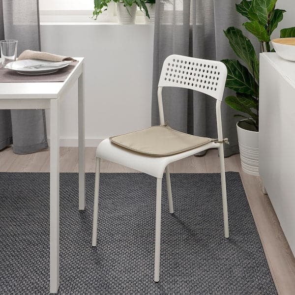MALINDA grey, Chair cushion, 40/35x38x7 cm - IKEA