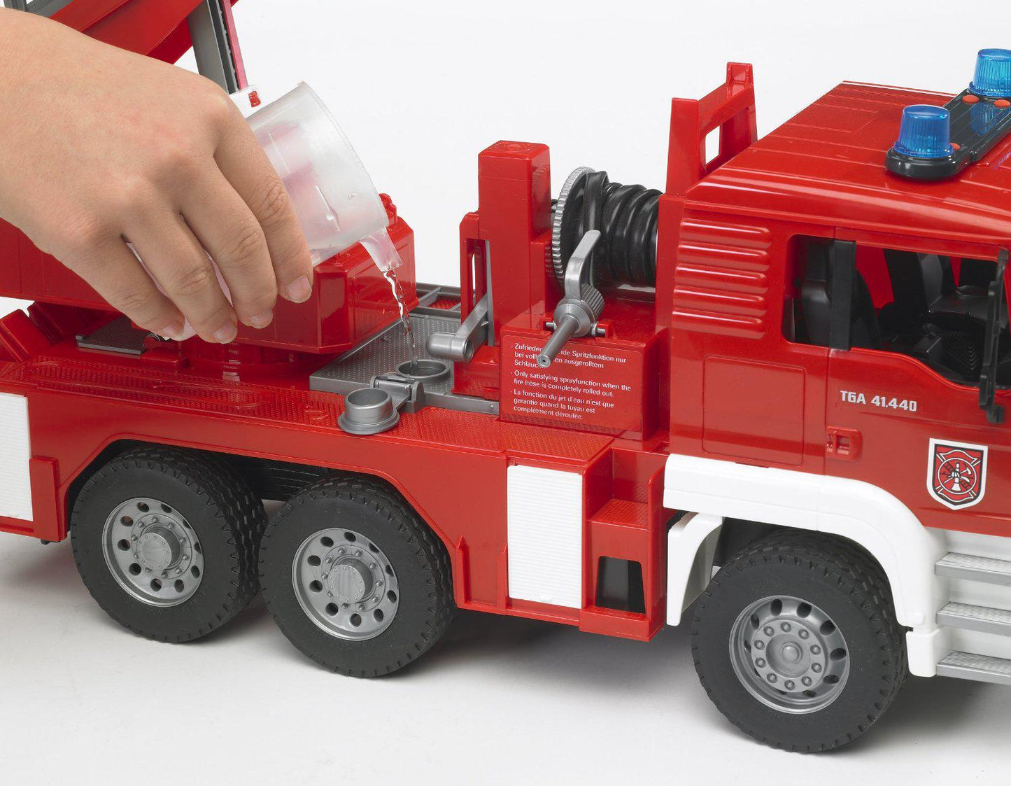 Toys MAN TGA fire engine with lights and sound