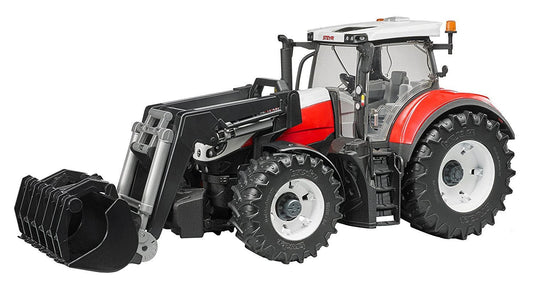 Steyr 6300 Terrus CVT tractor with bucket