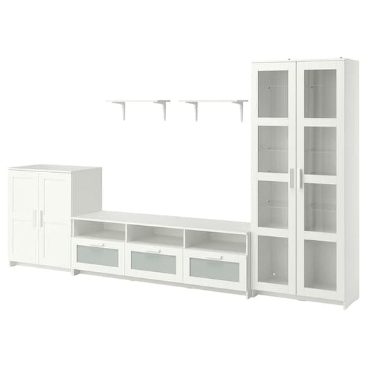 Ikea BRIMNES / BURHULT TV combination - white 338x41x190 cm