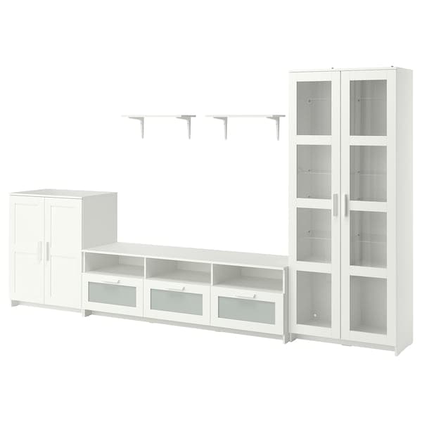 Ikea BRIMNES / BURHULT TV combination - white 338x41x190 cm