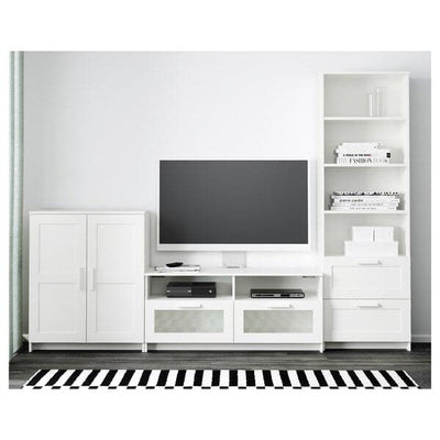 BRIMNES TV combination - white 258x41x190 cm , 258x41x190 cm - best price from Maltashopper.com 89184331