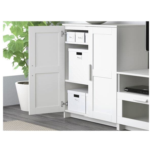 BRIMNES TV combination - white 200x41x95 cm , 200x41x95 cm - best price from Maltashopper.com 59184337