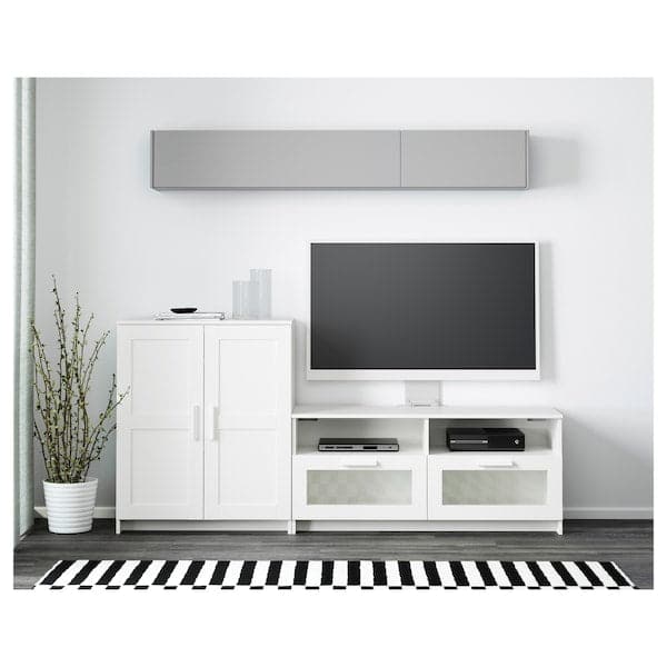 Ikea BRIMNES TV combination - white 200x41x95 cm , 200x41x95 cm