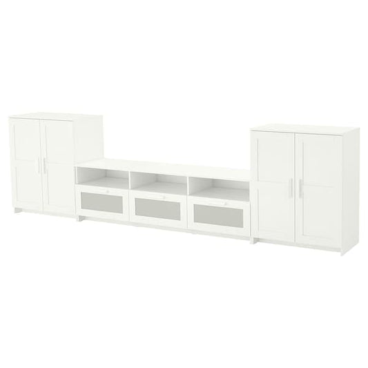 Ikea BRIMNES TV combination - white 336x41x95 cm , 336x41x95 cm