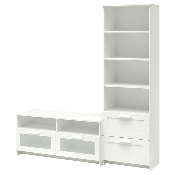 Ikea BRIMNES TV combination - white 180x41x190 cm , 180x41x190 cm