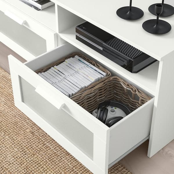 Ikea BRIMNES TV combination - white 258x41x95 cm , 258x41x95 cm