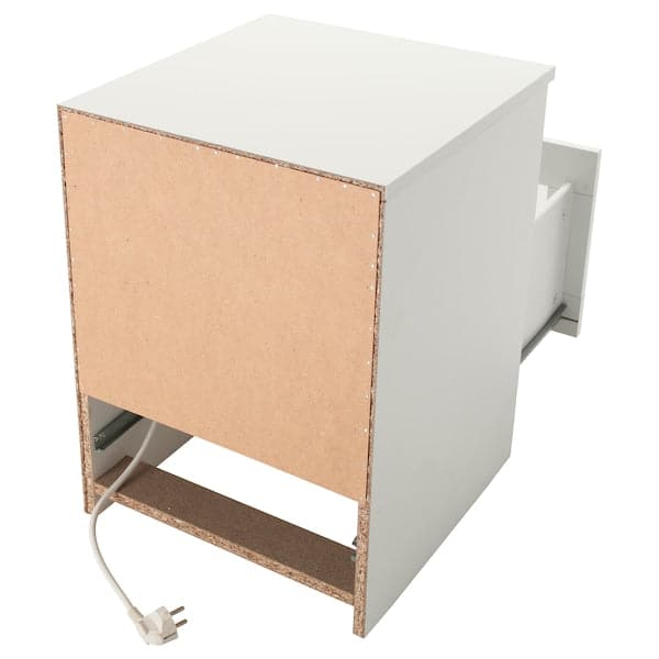 Ikea BRIMNES - Bedside table, white, 39x41 cm