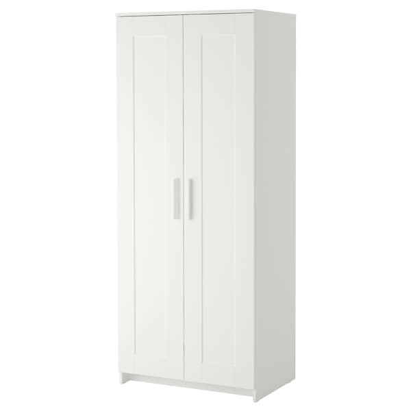 BRIMNES - Wardrobe with 2 doors, white