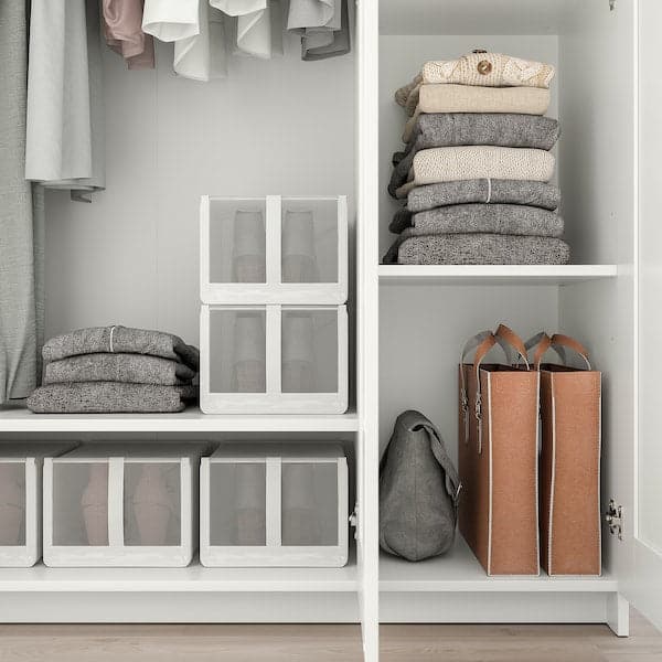 BRIMNES - Wardrobe with 3 doors, white, 117x190 cm - best price from Maltashopper.com 40407922