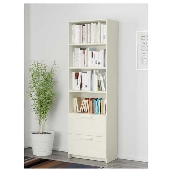 Ikea BRIMNES Library - white 60x190 cm , 60x190 cm