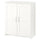 BRIMNES cabinet with doors, white, 78x95 cm