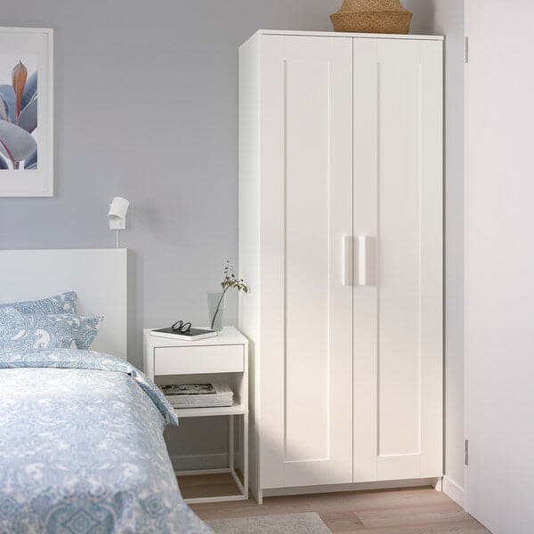 BRIMNES - 3-piece bedroom set, white, 160x200cm - best price from Maltashopper.com 89495682