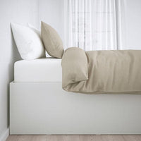 BRIMNES Bed structure with container - white 140x200 cm , 140x200 cm - best price from Maltashopper.com 20402398