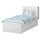 BRIMNES - Bed frame/container/testier ,