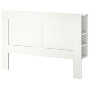 BRIMNES Headboard with container compartment - white 140 cm , 140 cm - best price from Maltashopper.com 20228709
