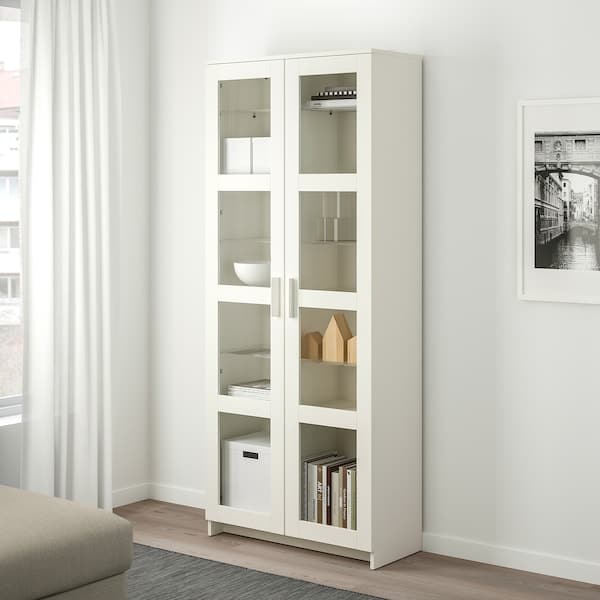 Ikea BRIMNES Showcase - white 80x190 cm , 80x190 cm