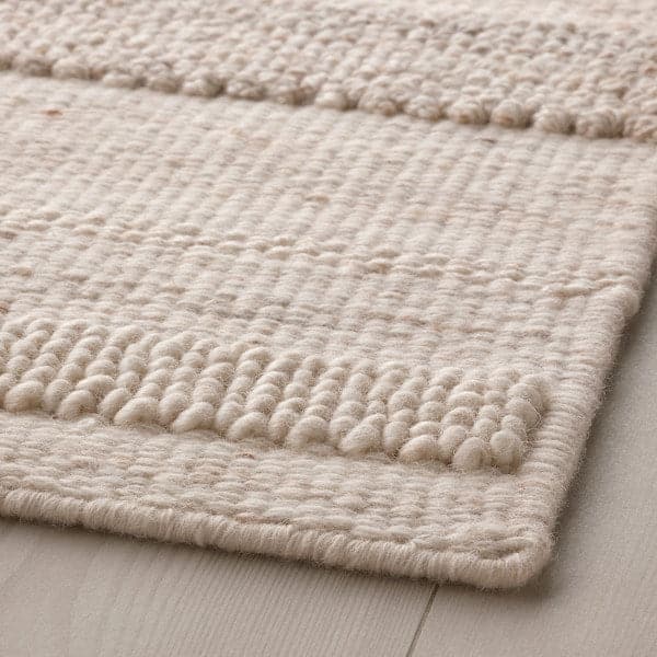 Ikea BRÖNDEN - Carpet, short pile, handmade beige, 200x300 cm