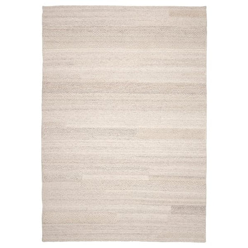BRÖNDEN - Rug, low pile, handmade beige, 170x240 cm