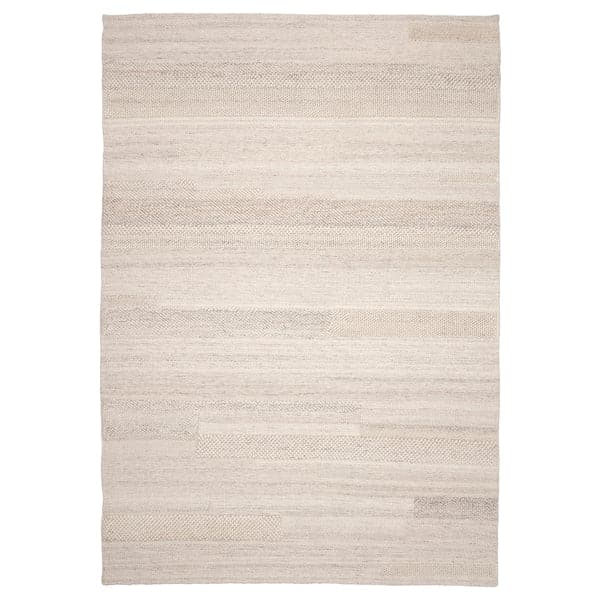 BRÖNDEN - Rug, low pile, handmade beige, 170x240 cm