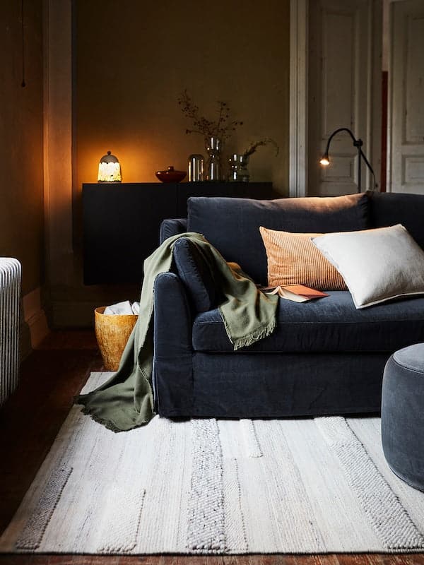 BRÖNDEN - Carpet, short pile, handmade beige, 200x300 cm , 200x300 cm