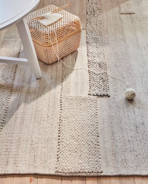 Ikea BRÖNDEN - Carpet, short pile, handmade beige, 200x300 cm