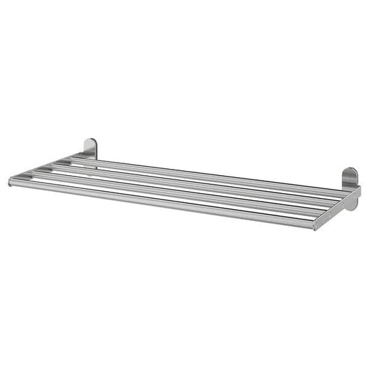 BROGRUND Shelf with towel rack - stainless steel 67x27 cm , 67x27 cm - best price from Maltashopper.com 70333982